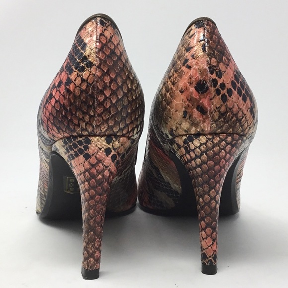 J.Reneé Nari Birch Multi Snakeskin Print Heels. - Picture 5 of 16